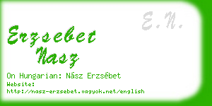 erzsebet nasz business card